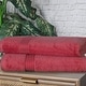 preview thumbnail 17 of 74, Miranda Haus Egyptian Cotton Highly Absorbent 2-Piece Bathsheet Towel Set Burgundy