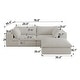 preview thumbnail 42 of 147, Modular Sectional Sofa Corduroy Upholstered Sleeper Sofa Convertible Cloud Accent Couch Deep Seat Chaise Lounge, DIY Combination