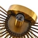 preview thumbnail 9 of 8, Modern Mid-century 2-light Starburst Wall Sconce - Brass
