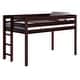 preview thumbnail 3 of 22, JACKPOT Contemporary Low Loft Twin Bed with End Ladder