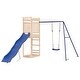 preview thumbnail 12 of 18, vidaXL Swing Set Outdoor Backyard Wooden Playground Equipment for Kids Age 3-8
