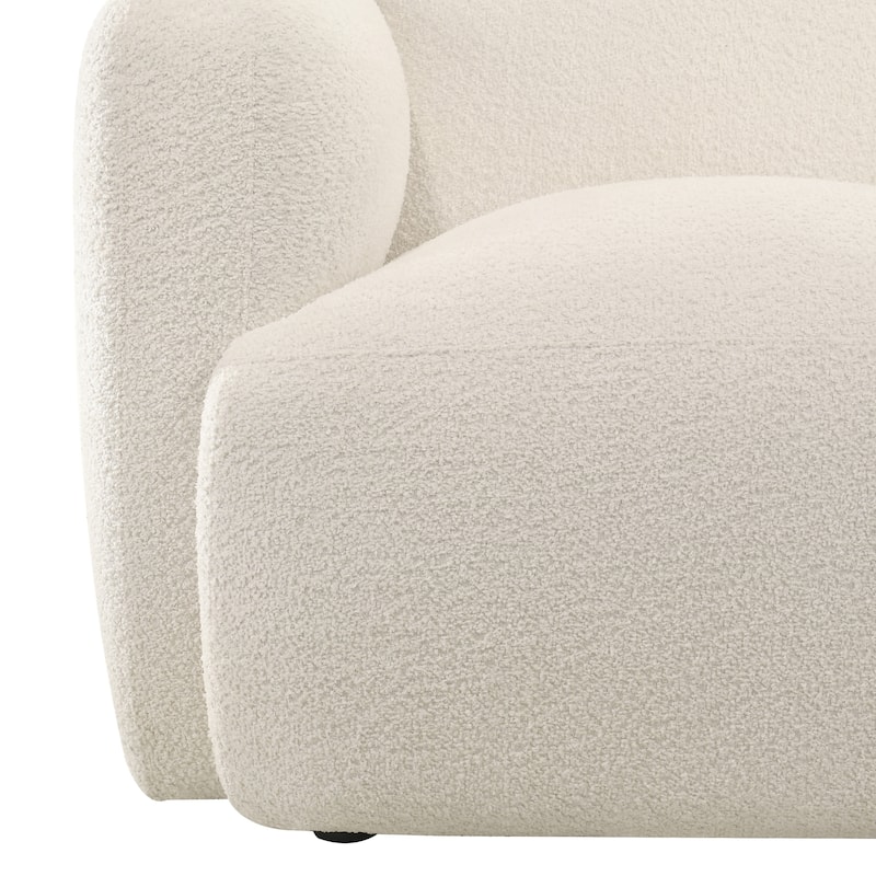 Sierra Ivory Boucle Accent Chair, Loveseat, Sofa, or Living Room Set