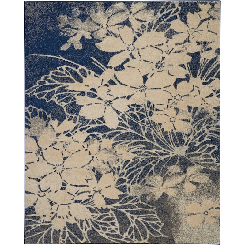 Nourison Tranquil Contemporary Abstract Floral Area Rug