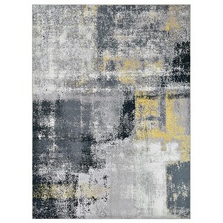 Allstar Rugs Abstract Themed Polyester Area Rug - Bed Bath & Beyond ...