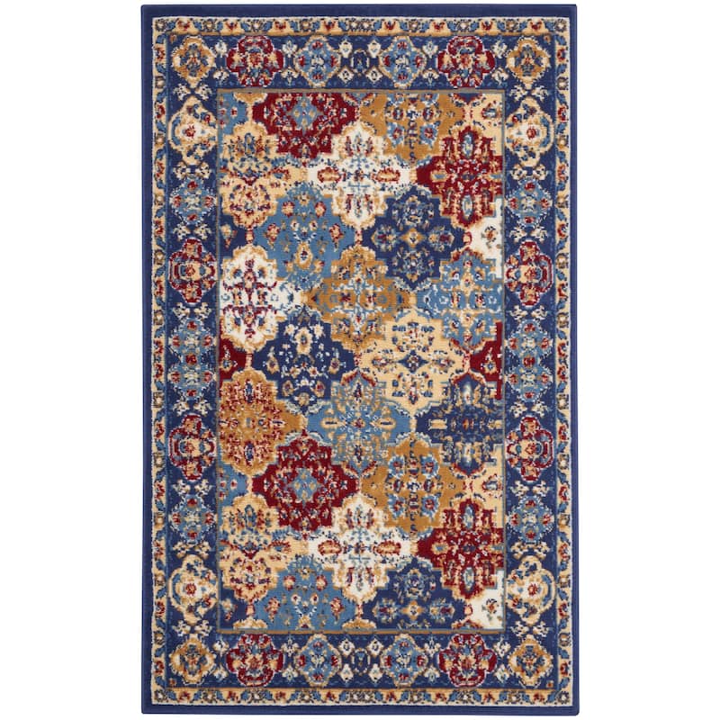 Nourison Grafix Vintage Boho Persian Border Area Rug