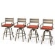 preview thumbnail 30 of 44, Outdoor Aluminum Swivel Patio Bar Stools with Sunbrella Fabric Cushion