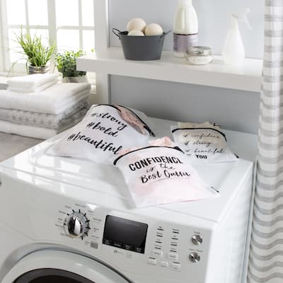 Laundry 360 3 Piece Printed Mesh Wash Bags - 8"x 10", 9"x 13", 11"x 15"