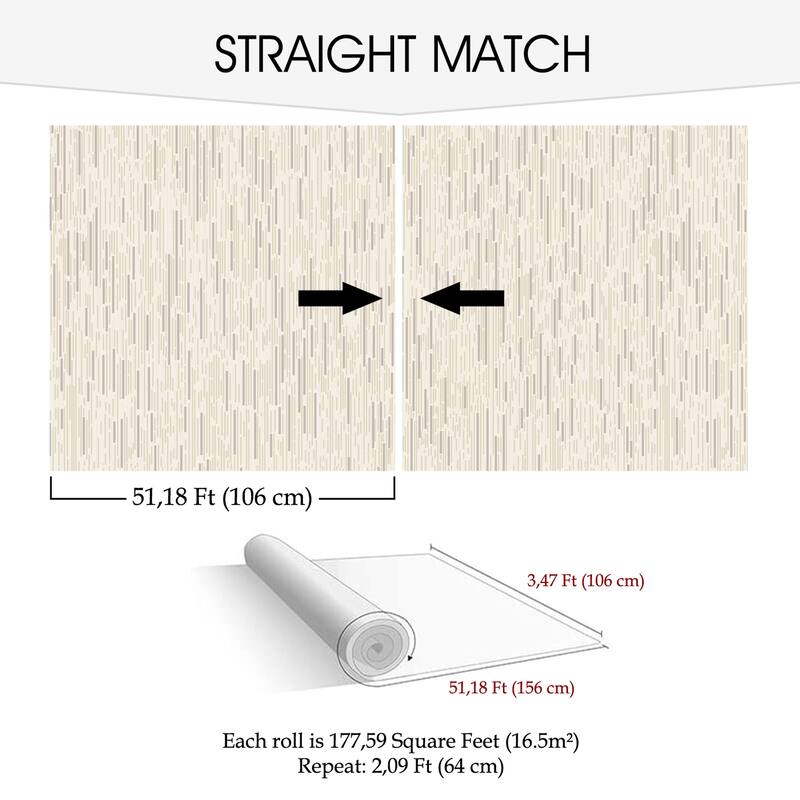 SUSSEXHOME Removable Wallpaper-Waterproof, Strippable, Light Resistance & Cleanable Wall Paper Roll-Wallpaper-Rain