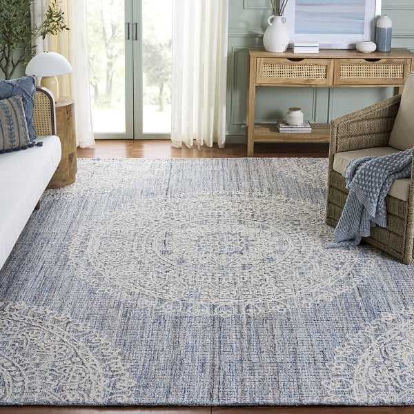 slide 2 of 41, SAFAVIEH Handmade Ebony Dialita Medallion Wool Rug