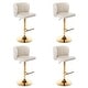 preview thumbnail 61 of 76, Upholstered Adjusatble Swivel Bar Stools Set of 2