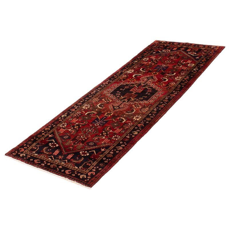 ECARPETGALLERY Hand-knotted Andelz Red Wool Rug - 3'6 x 9'10