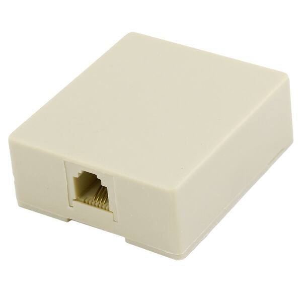 Amazon Com Mycablemart Wall Plate Surface Block Biscuit Jack Cat5e Rj45 4 Port Punch Down Type Home Improvement