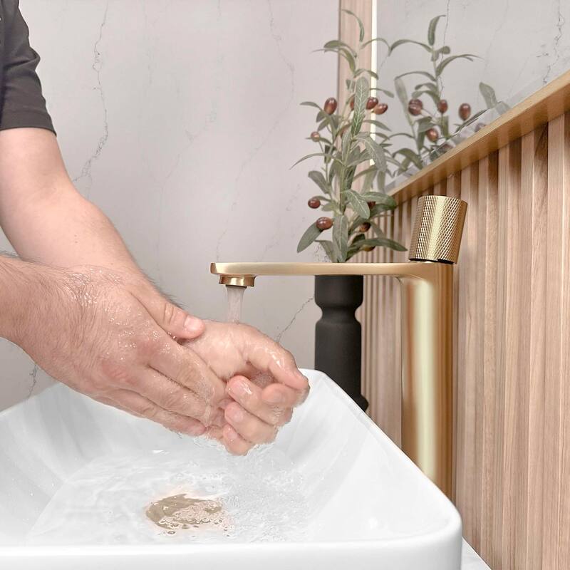 Stylish Nessa Single Handle Ht 12 1/2" Vessel Bathroom Faucet B-122