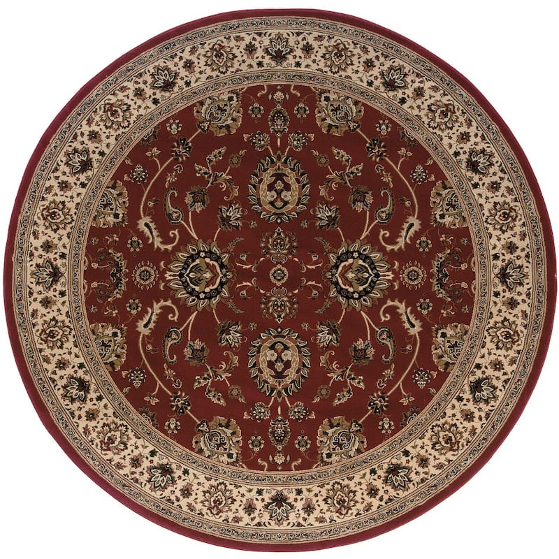 HomeRoots Oriental Traditional Square Area Rug