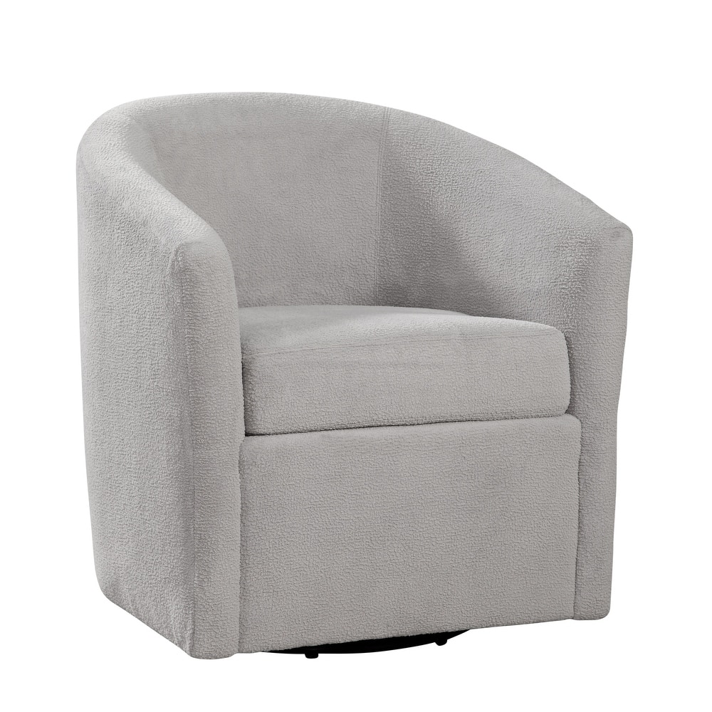 Odessa Barrel Style Swivel Accent chair in Performance Fabric