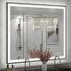 preview thumbnail 53 of 84, Extra Large Black Frame LED Bathroom Vanity Mirror with 3 Years Warranty and UL Certified 48x40