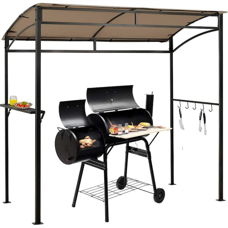 Costway 7'x4.5' Grill Gazebo Outdoor Patio Garden BBQ Canopy Shelter