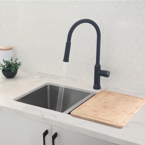slide 2 of 24, STYLISH Forli Single Handle Pull Down Kitchen Faucet