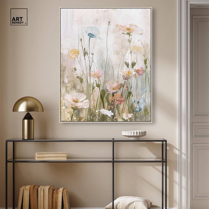 Floral Luster Canvas by Art Remedy