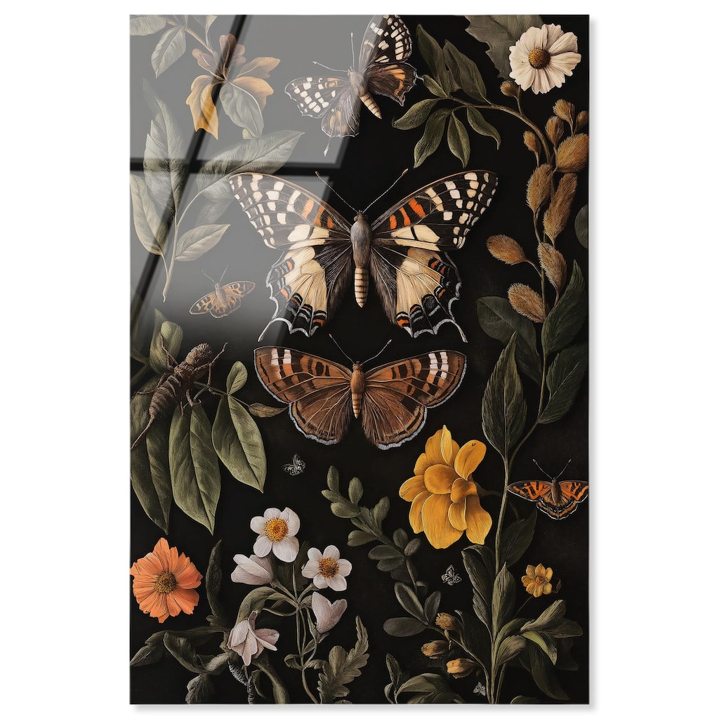 Winged Visitors I Acrylic by Art Remedy, Ready to Hang