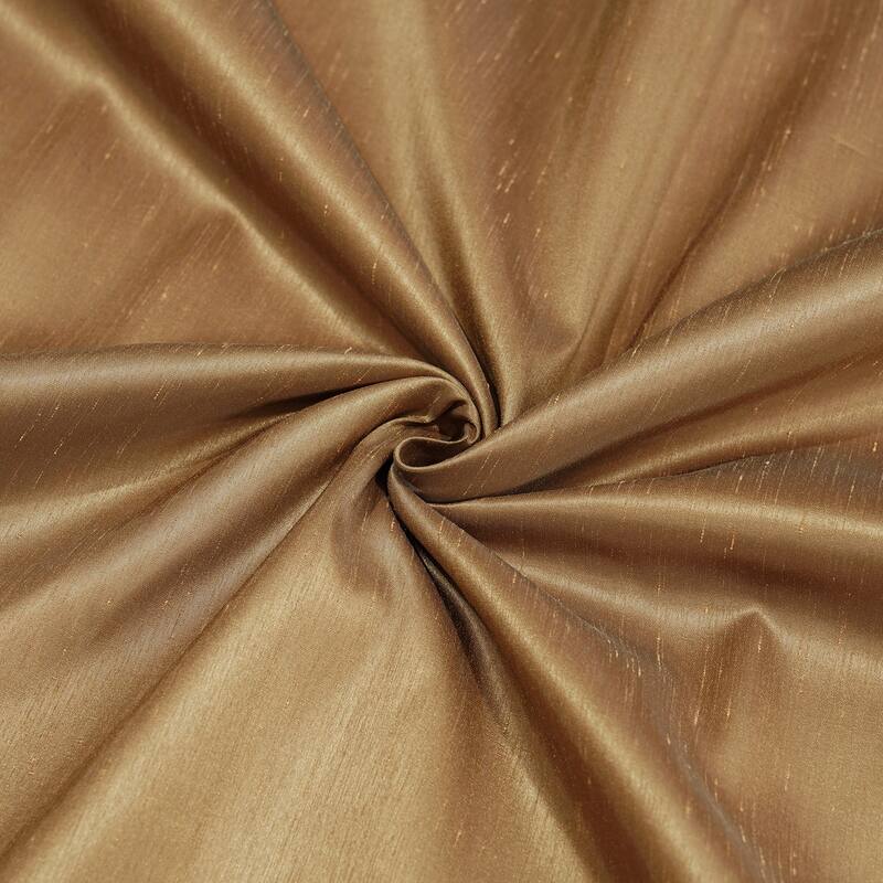 Exclusive Fabrics Textured Dupioni Faux Silk Blackout Grommet Curtain Panel