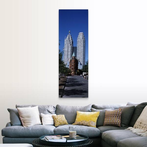 Shop Buildings In A City Flatiron Building Toronto Ontario