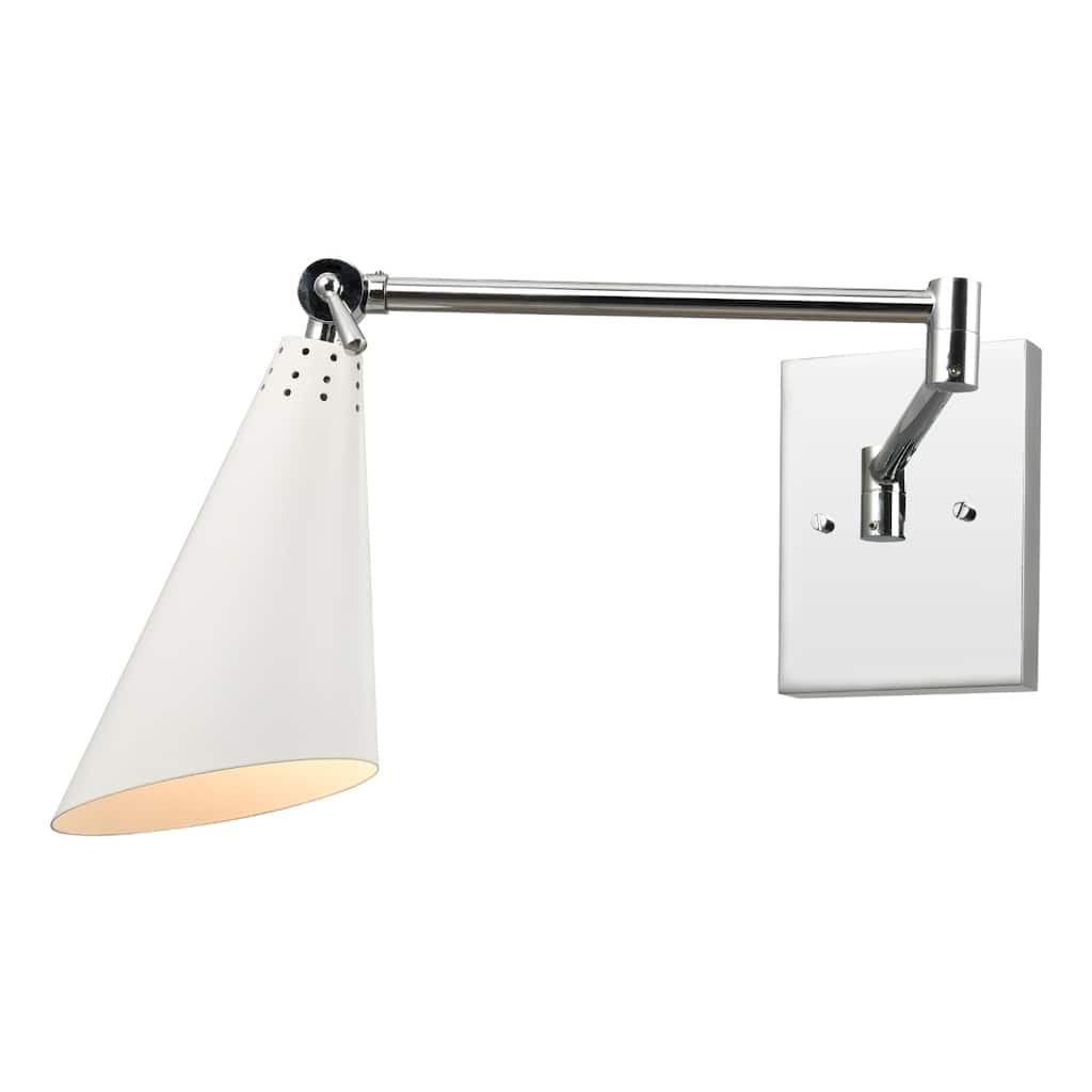 Luca 9'' High 1-Light Sconce - Polished Chrome - 9 inch Tall