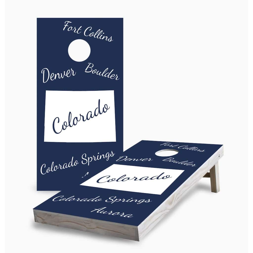 Colorado State Pride Cornhole Game (Choose Wraps or Boards)