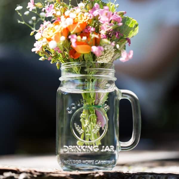 Libbey County Fair Glass Drinking Jars, 16.5-ounce, Set of 12 - Set of 12