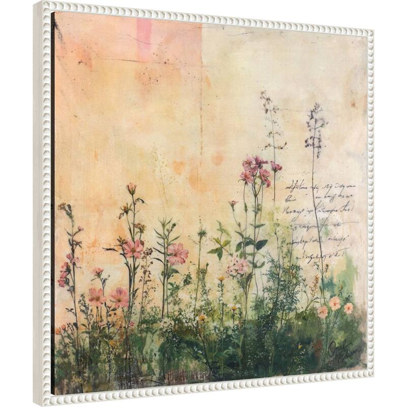 Pink Spring by Opal Edison Framed Canvas Wall Art Print