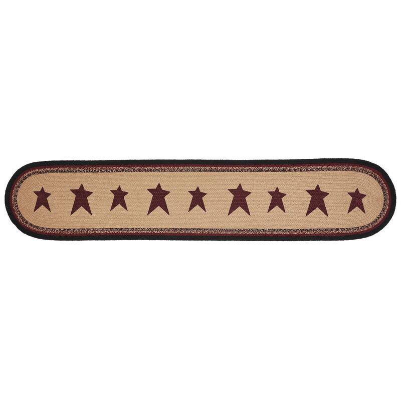 Connell Oval Runner Stencil Stars 12x36
