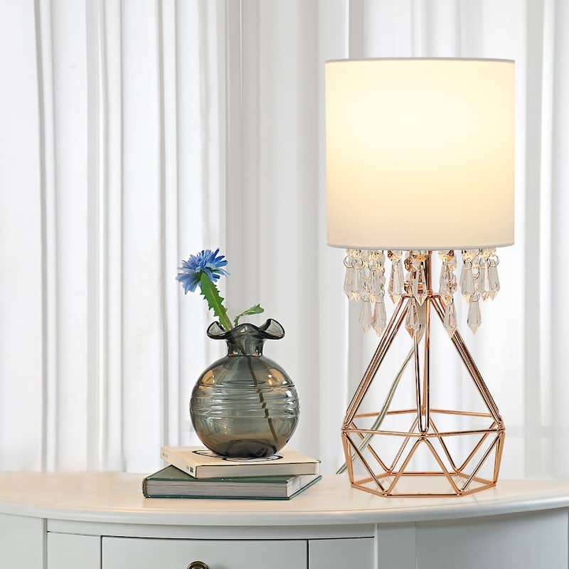 Depuley Bedroom Bedside Table Lamp Fabric Nightstand Light Shade - N/A