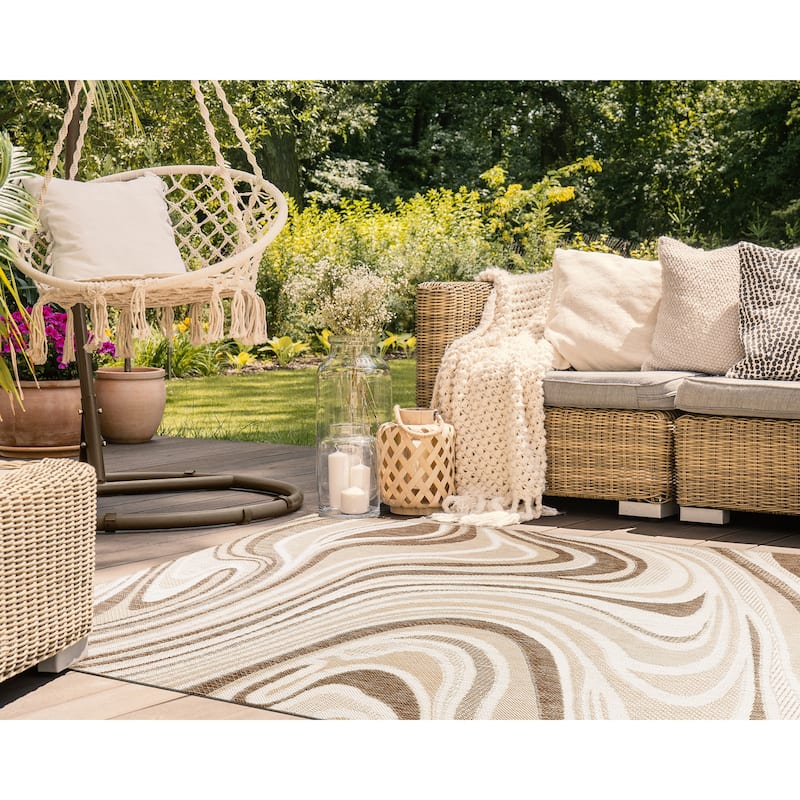 Liora Manne Malibu Waves Indoor/Outdoor Rug