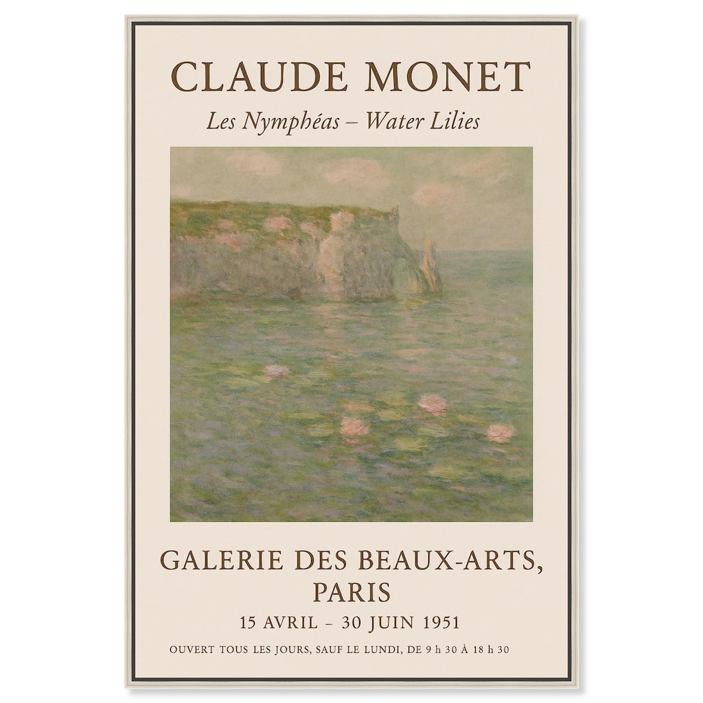 Water Lilies Canvas Vintage Art by Art Remedy