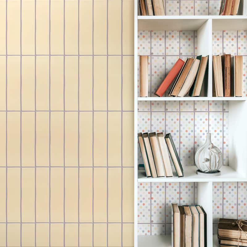 Merola Tile Chalk Ocre 3" x 11-3/4" Ceramic Wall Tile
