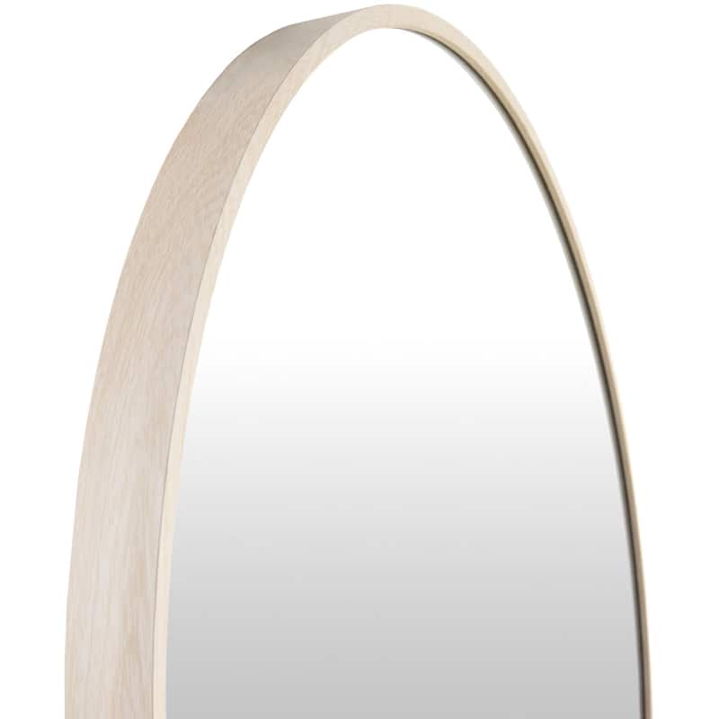 Livabliss Aranya Modern Aluminum Oval Pill-Shaped Accent Mirror