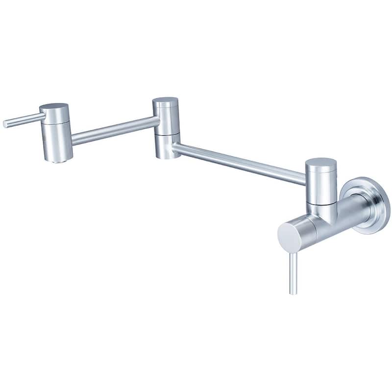 Pioneer Faucets Motegi Wall Mounted Dual Handle 22-1/16" Reach Pot - Stainless Steel