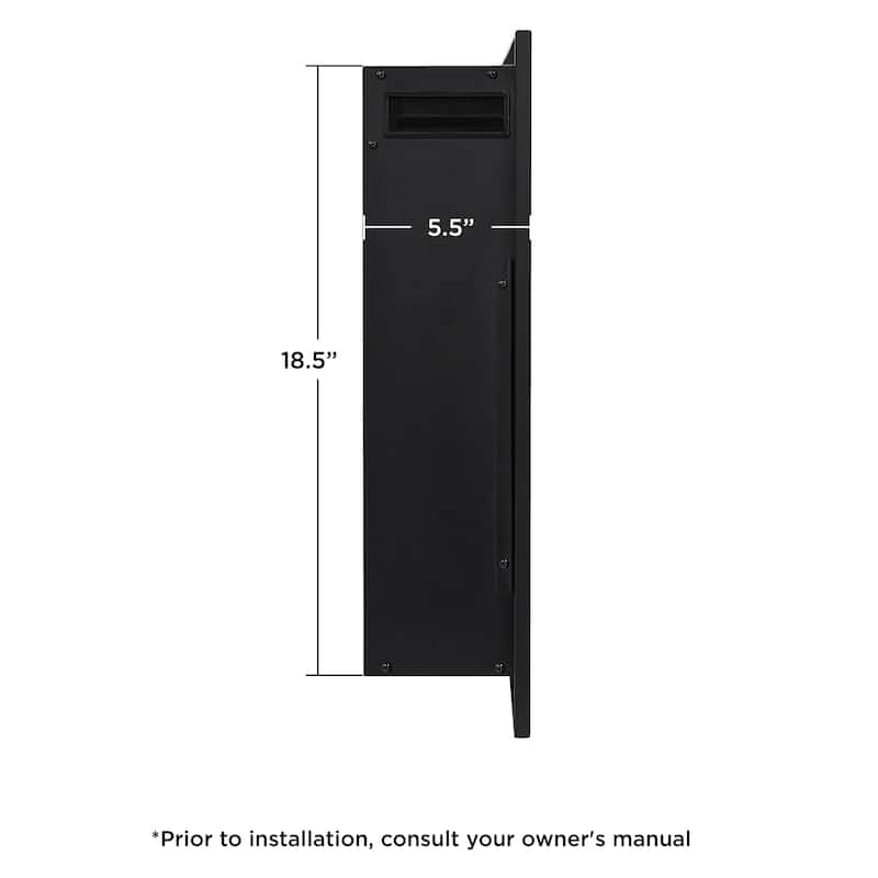 64.5 Inch Wall Mounted/Recessed Electric Fireplace Insert by Real Flame