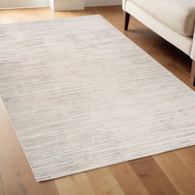 Bineb Distressed Geometric Stain Resistant Woven Durable Area Rug By HomeRoots - 4' X 6'