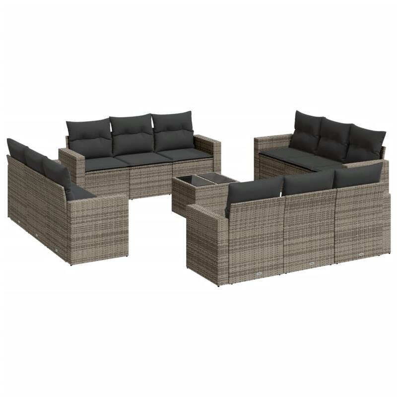 vidaXL Patio Sofa Set Gray - 8.5 x 8.5 x 5.7