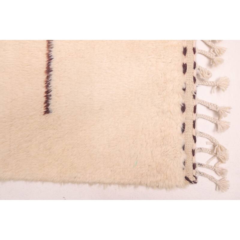 ECARPETGALLERY Hand-knotted Pak Finest Marrakesh Cream Wool Rug - 5'0 x 6'7