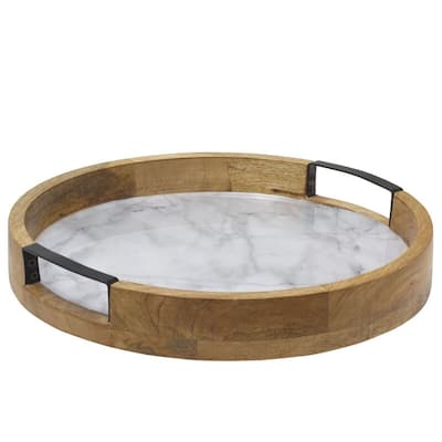 Mikasa Gourmet Basics Gray Marble Lazy Susan