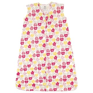 Luvable Friends Baby Girl Sleeveless Jersey Cotton Sleeping Bag, Sack, Blanket, Flowers Jersey
