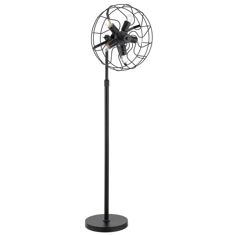 GetLedel 62" Industrial 5-Light Caged Floor Lamp