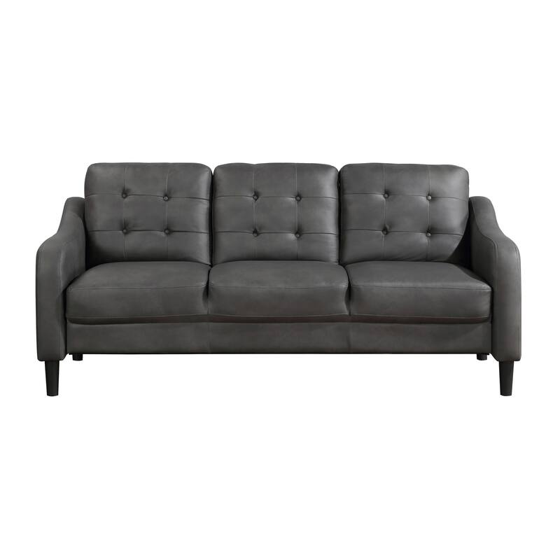 Reagan Polished Microfiber 2-Piece Living Room Sofa Set