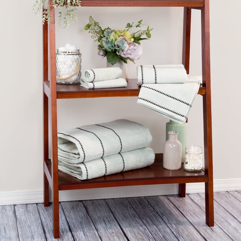 6PC Towel Set - Cotton Bathroom Accessories - Quick Dry Towels by Lavish Home