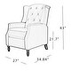 preview thumbnail 13 of 87, Debora Wingback Button Tufted Push-back Recliners Set of 2 by HULALA HOME