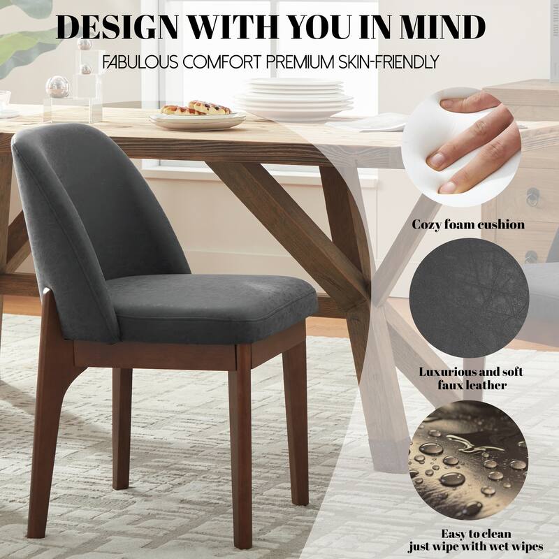 Set of 4 Solid Wood Dining Chair