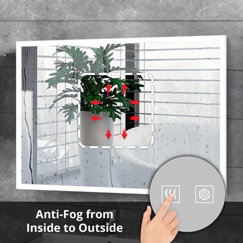 Aurorium LED Bathroom Vanity Mirror - N/A