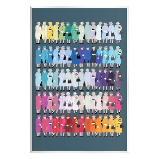 Left Less Varied Stupell Varied Pop Style Royal Queen Fashion Rainbow Wood Wall Art ...